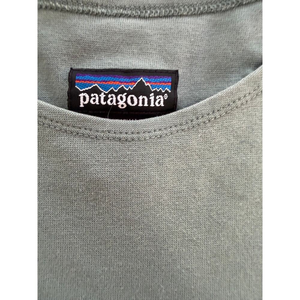 Patagonia Tank Top Sleeveless Green Gray Women's Large Granola Girl Capsule - Picture 3 of 9